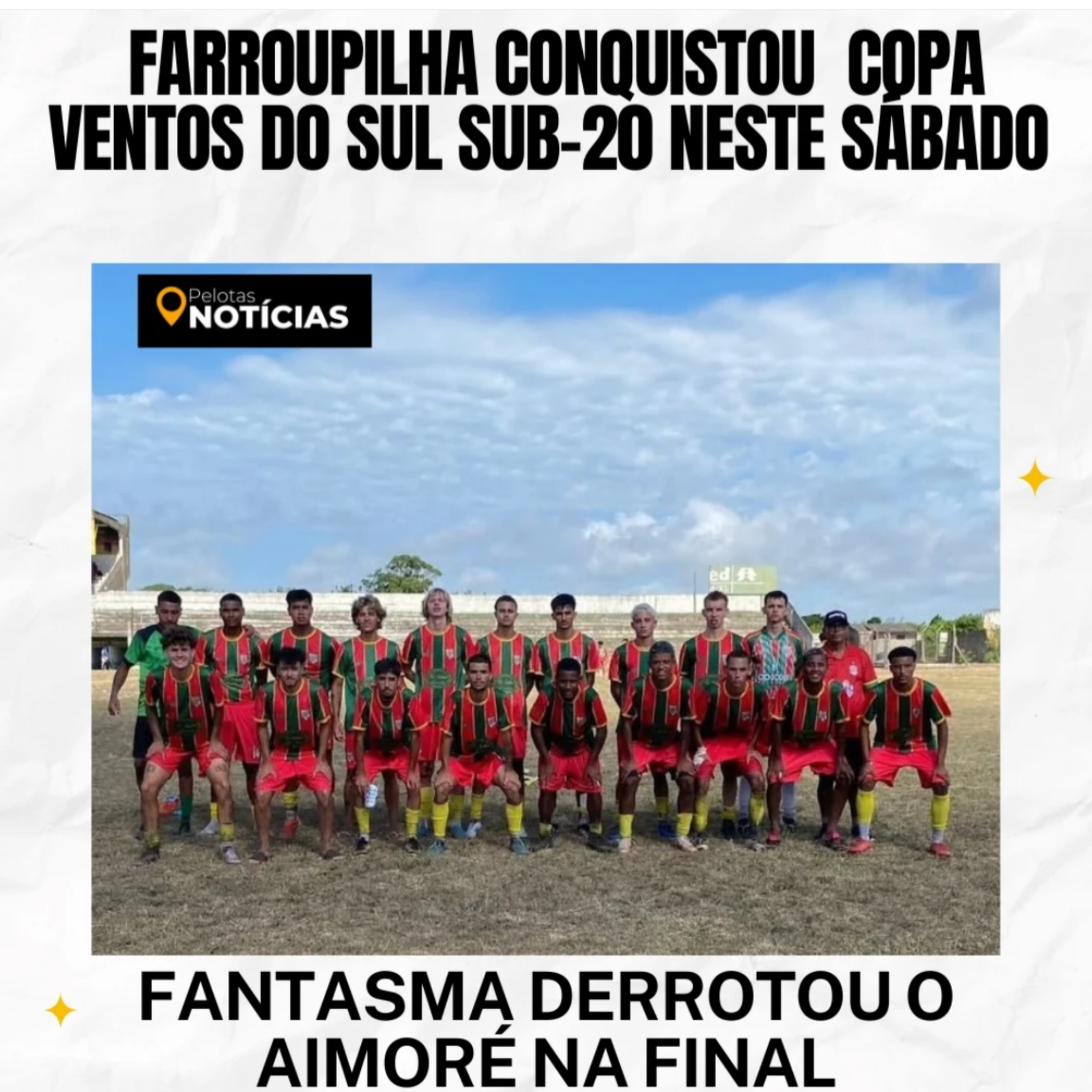 Farroupilha levanta taça da Copa Ventos do Sul Sub-20 após decisão nos pênaltis