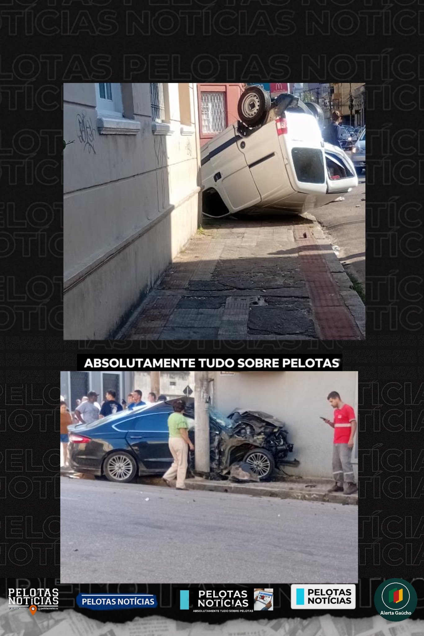 Sequência de colisões deixa feridos e motorista preso às ferragens na Gonçalves Chaves