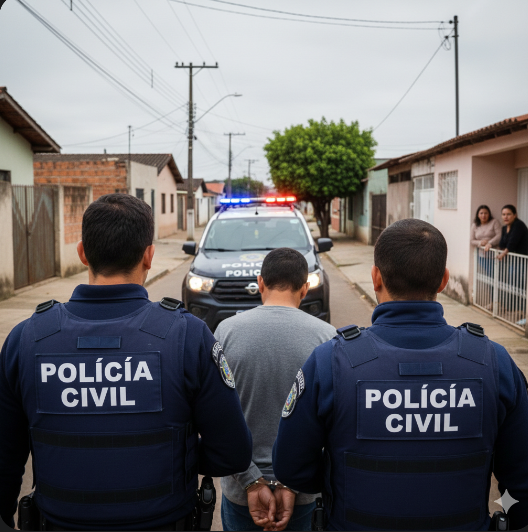 Polícia Civil prende homem suspeito de estupro de vulnerável contra a própria filha em Pelotas