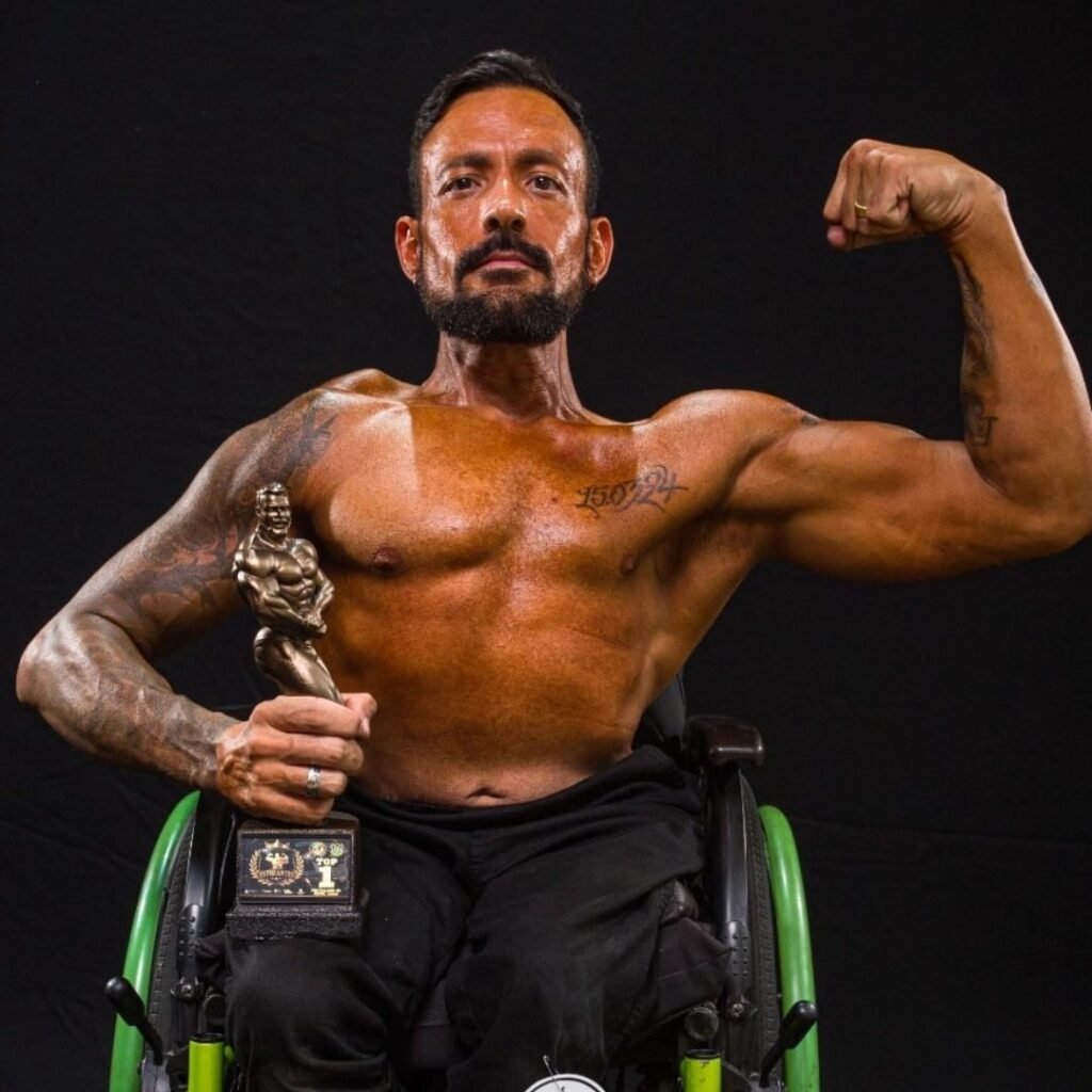 Atleta cadeirante de Pelotas supera desafios, retorna às competições e se consolida como destaque no fisiculturismo e nas corridas de rua