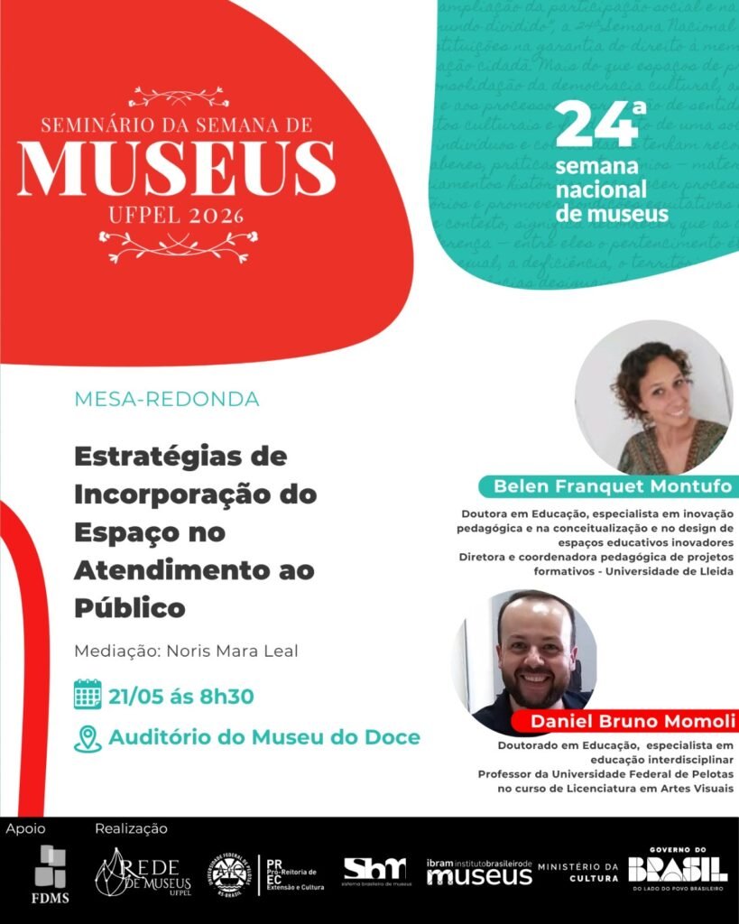 UFPel promove Seminário da Semana dos Museus com programação gratuita em Pelotas – Portal Pelotas Notícias